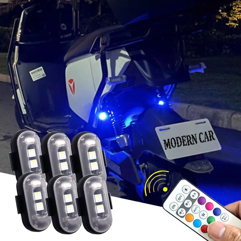 Drone Strobe Light - Lampu Sorot Remote Control nirkabel, 2/4/8