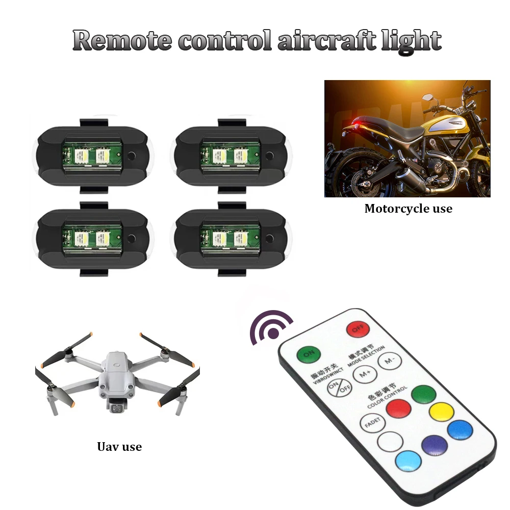 Drone Strobe Light - Lampu sorot LED Remote control, 1