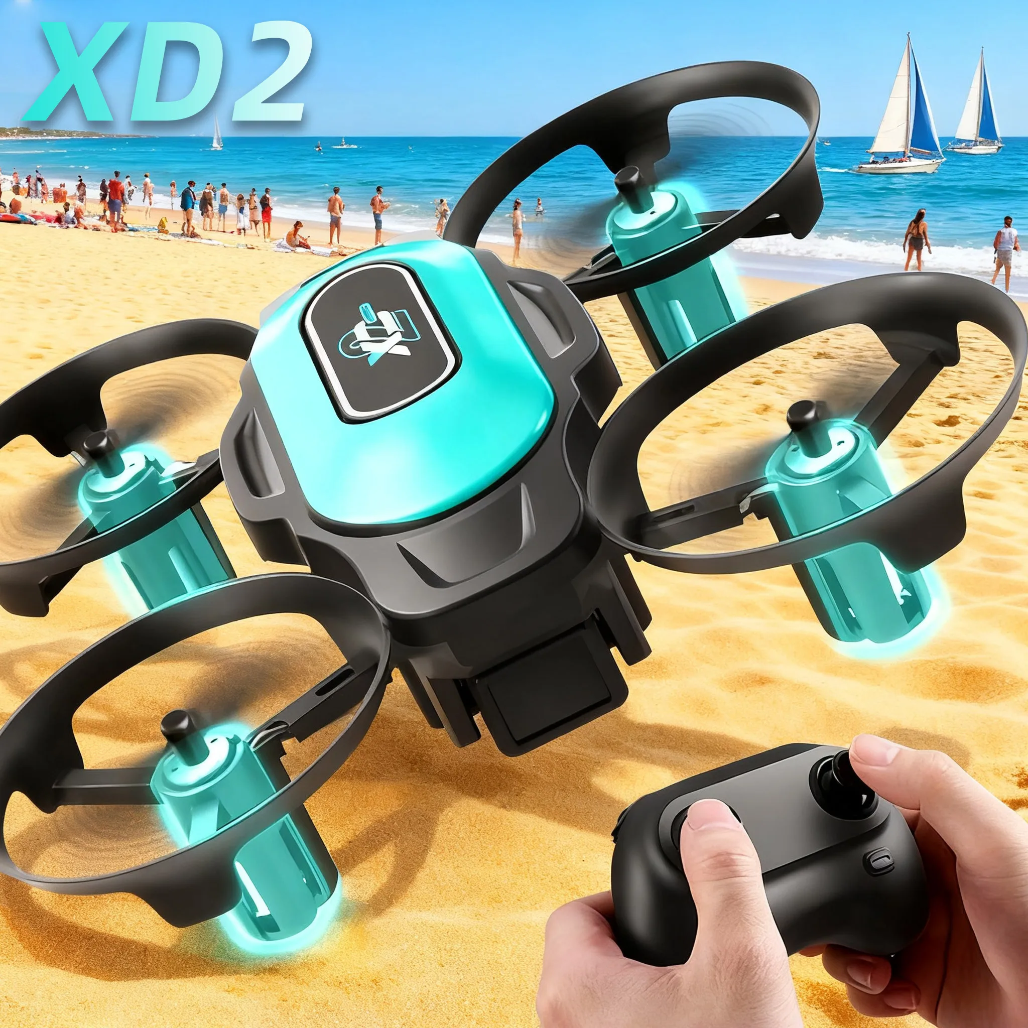 Drone Beacon Light - XD2 Mini Drone, 360 ° Aksi