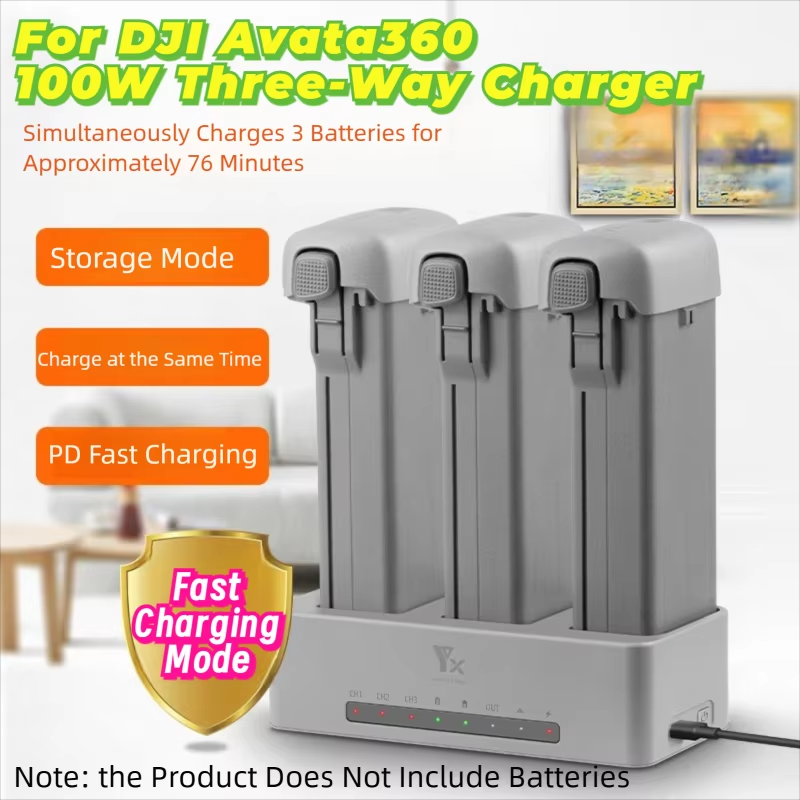 Drone Charging Hub - Untuk Baterai Drone DJI AVATA360, Hub