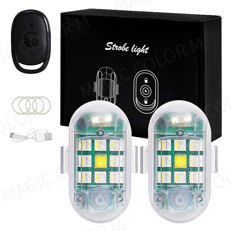 Drone Strobe Light - 2 Buah Lampu Strobo LED Nirkabel