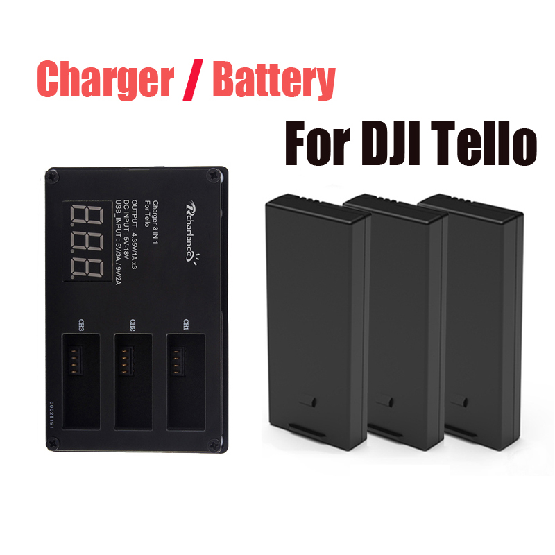 Drone Charging Hub - Pengisi Daya Baterai DJI Tello Asli/Pengisi