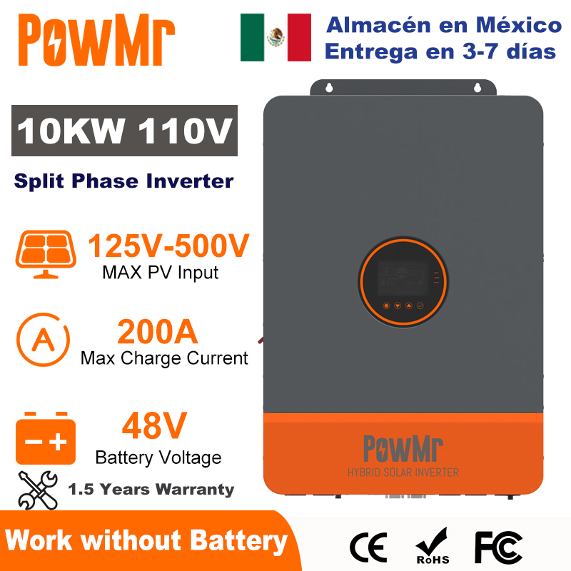 Drone Solar Charger - PowMr 10KW Inverter Fase Terpisah 48V