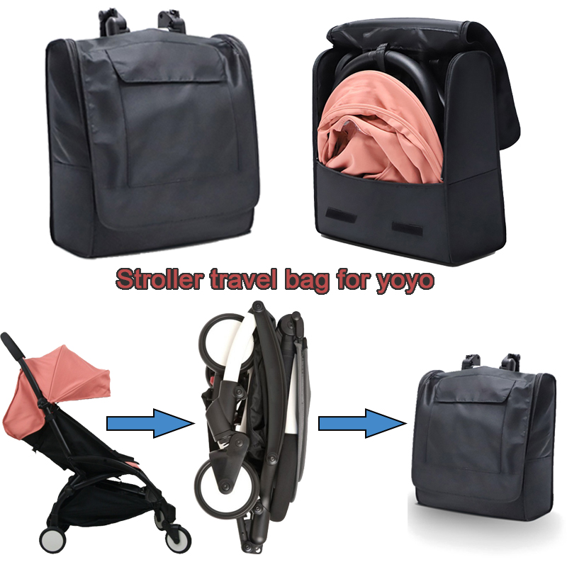 Drone Backpack - Tas punggung perjalanan kereta bayi hitam