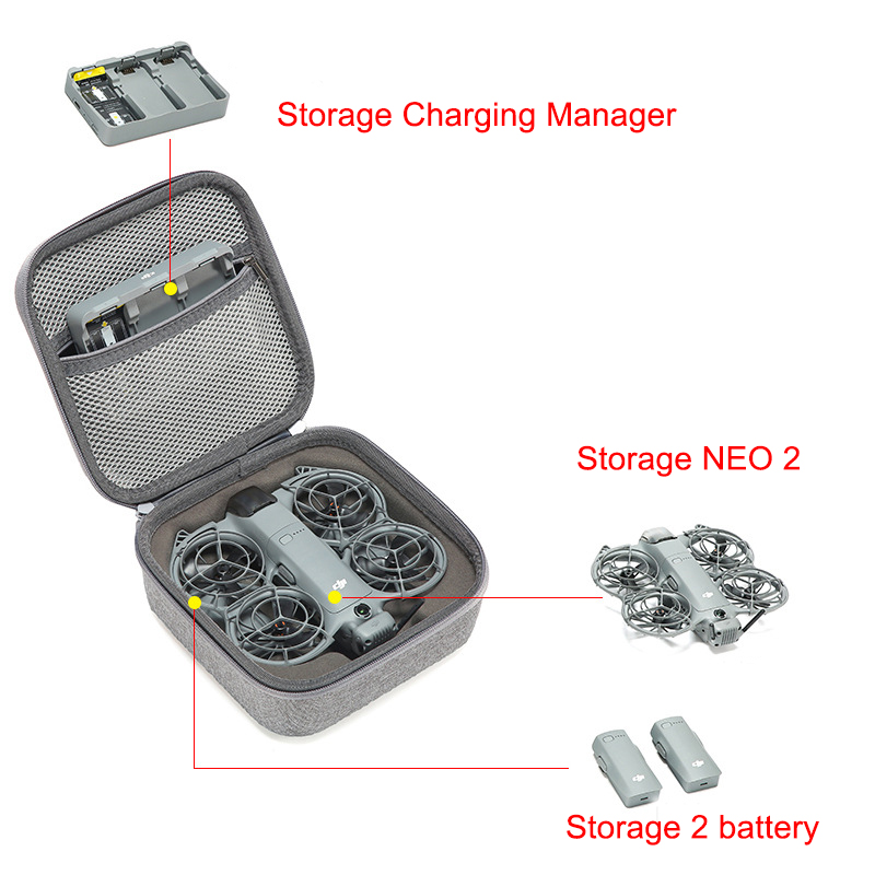 Kotak untuk DJI Neo 2 RC N3 Dr - Drone Hard Shell Case ulasan dan harga