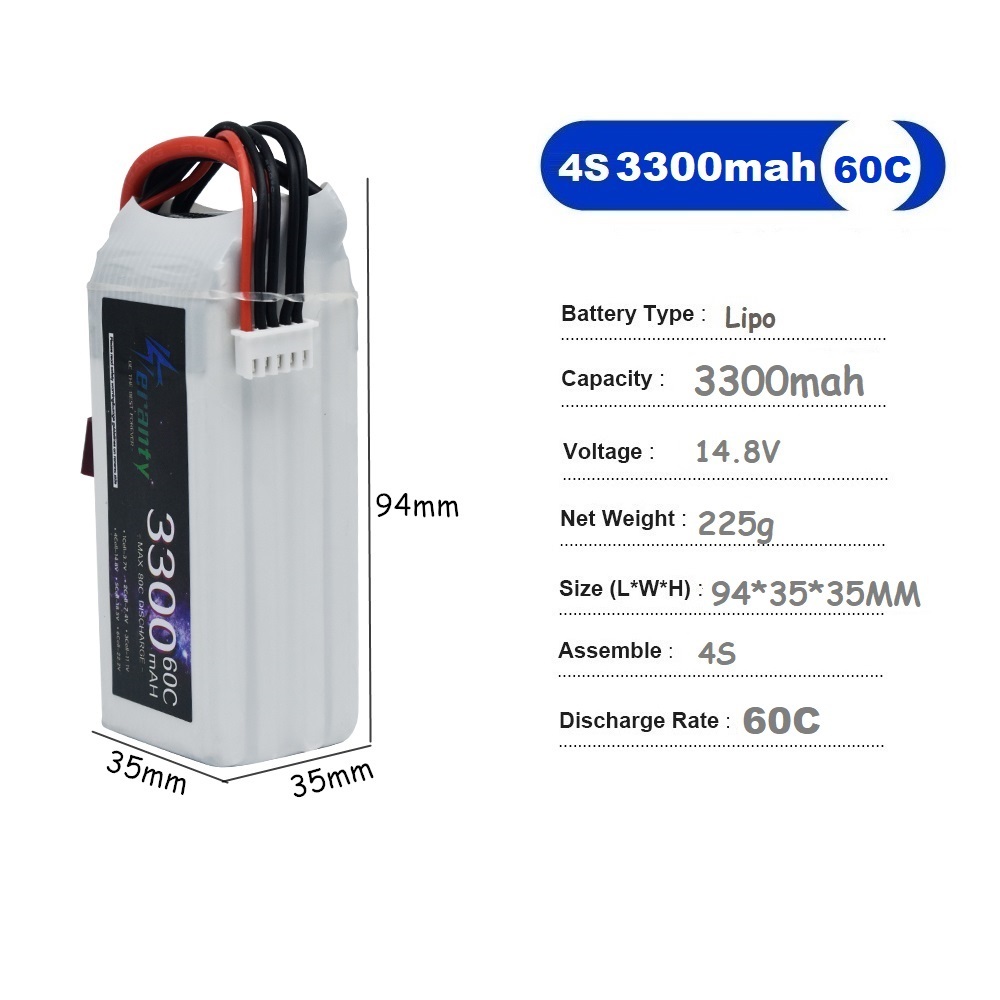 LiPo baterai isi ulang 4S 3300 - Drone Power Bank ulasan dan harga