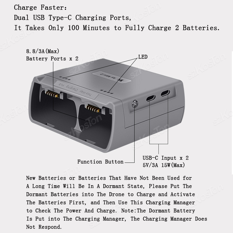 Untuk DJI Mini 4K/MINI 2/Mini  - Drone Charging Hub ulasan dan harga