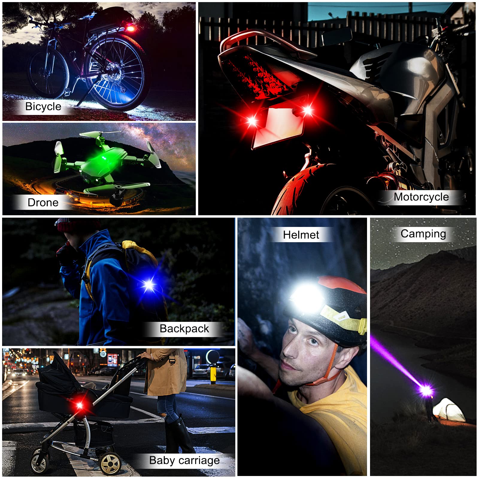 Lampu Sepeda Motor Drone Lampu - Drone Strobe Light ulasan dan harga