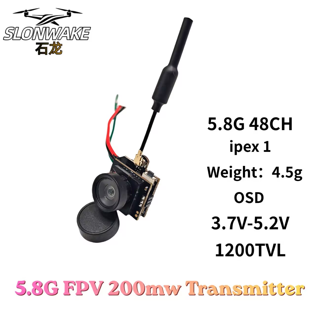 SLONWAKE Kamera Transmisi Vide - Drone Controller Screen ulasan dan harga