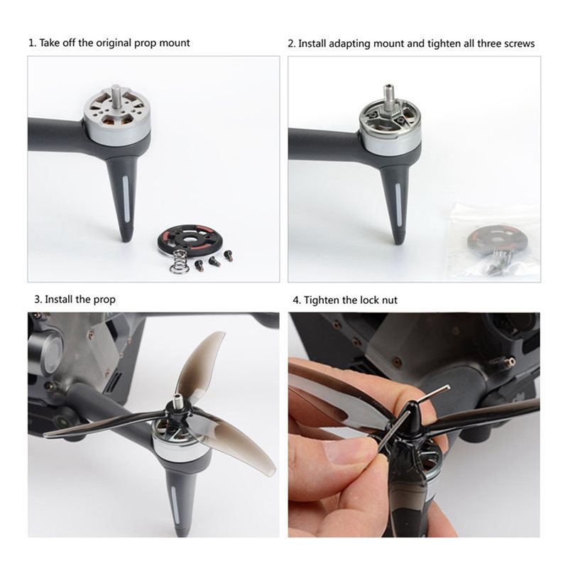 B50B-Adaptor Pelat Motor 4 Bua - Drone Propeller Holder ulasan dan harga
