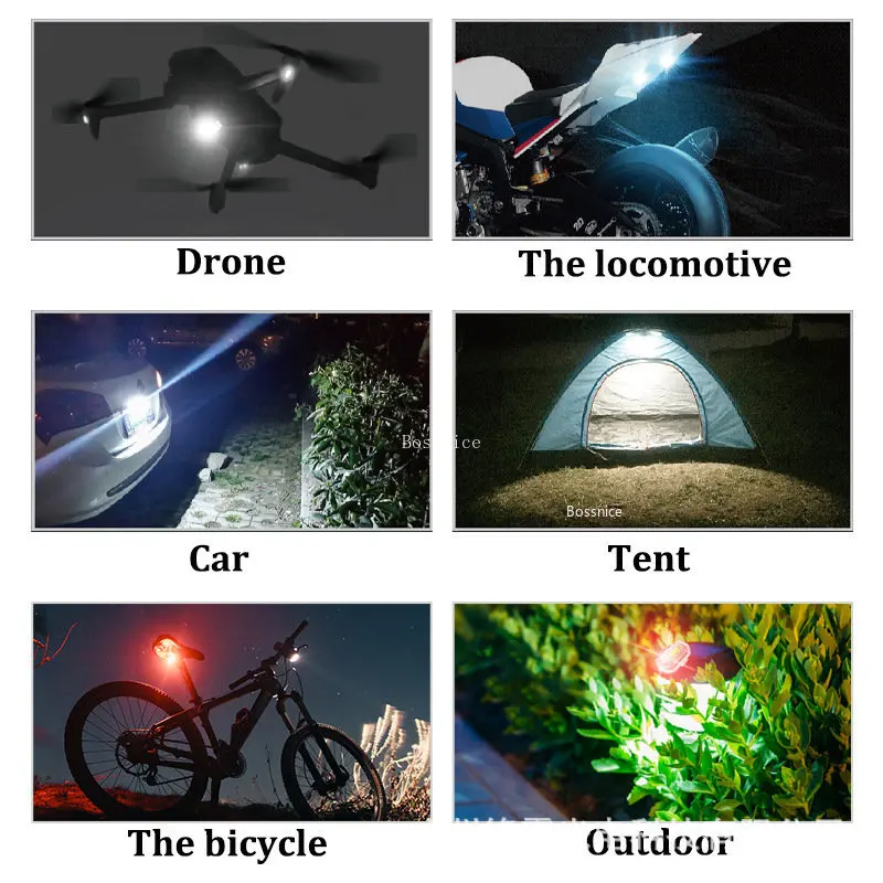Lampu sorot LED nirkabel isi 1 - Drone Beacon Light ulasan dan harga