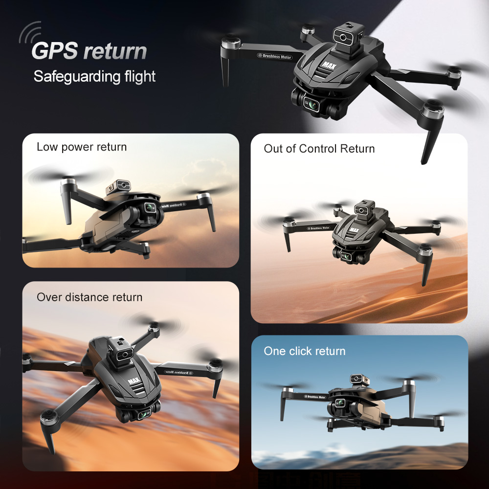 V168 PRO Max GPS Drone 8K Prof - Drone Controller Screen ulasan dan harga