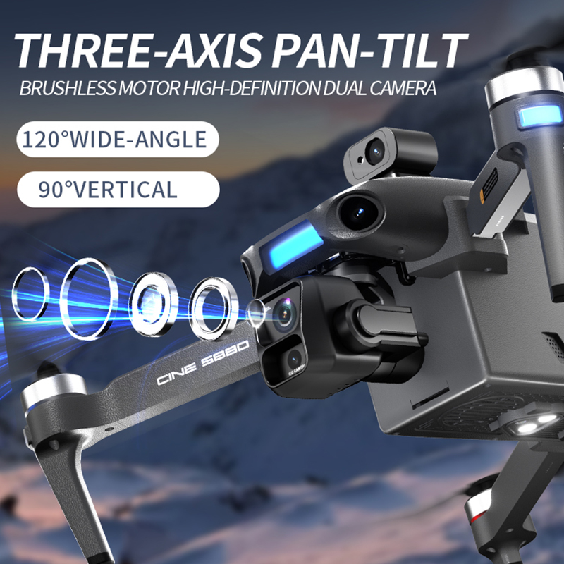Drone Kamera Ganda 8K Baru 202 - Drone Controller Screen ulasan dan harga