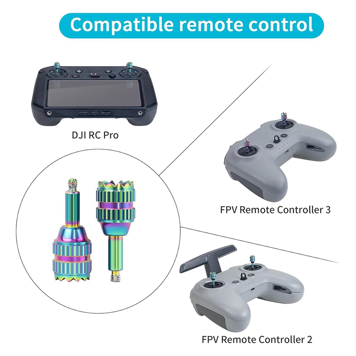 DT75BG 4 Buah Joystick Kontrol - Drone Control Stick ulasan dan harga