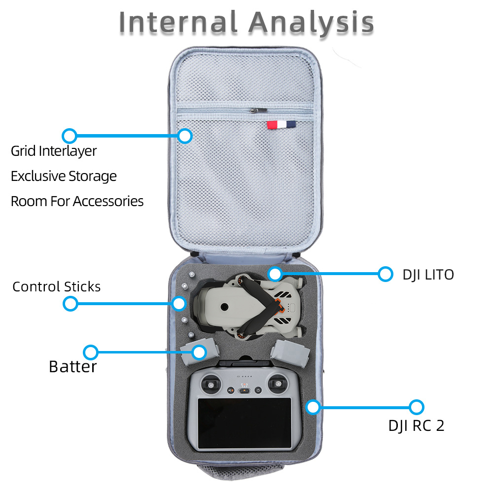 Untuk DJI Lito 1/Lito X1 Tas B - Drone Carrying Case ulasan dan harga