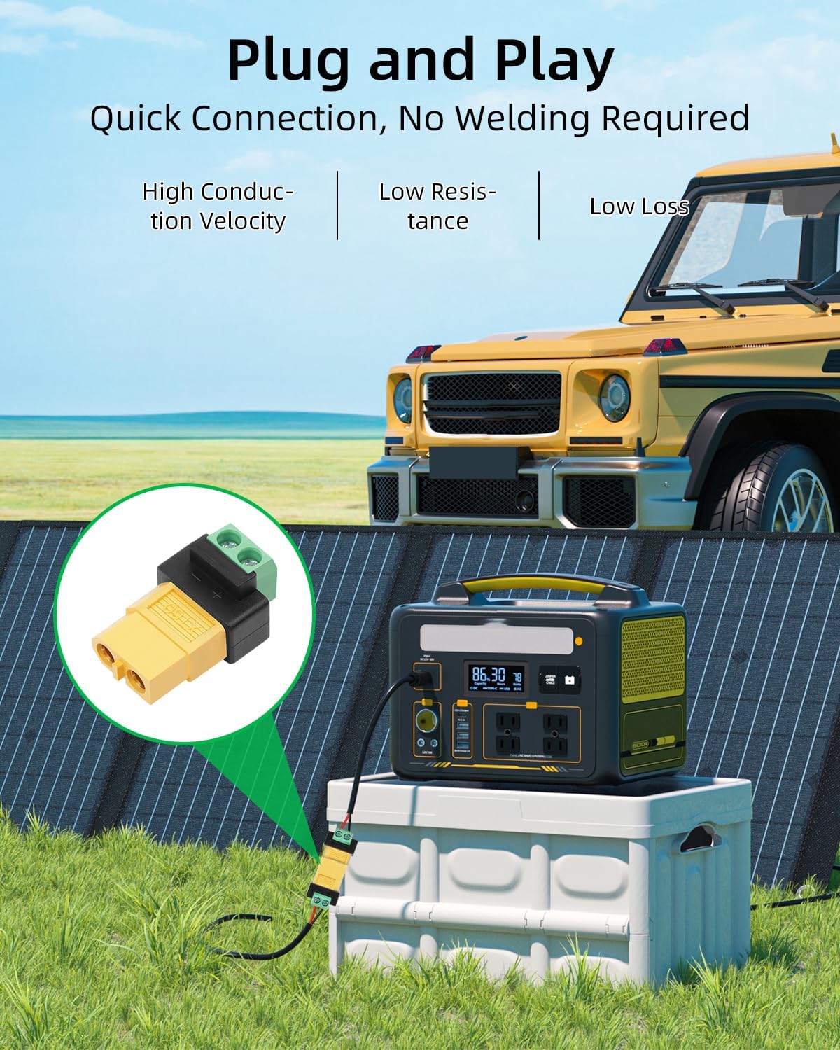 Konektor Adaptor Konversi Pria - Drone Solar Charger ulasan dan harga