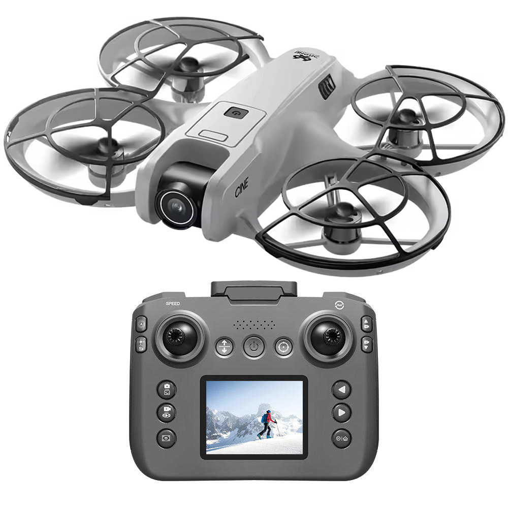 V666 Drone Mini Lipat 4K Kamer - Drone Controller Screen ulasan dan harga