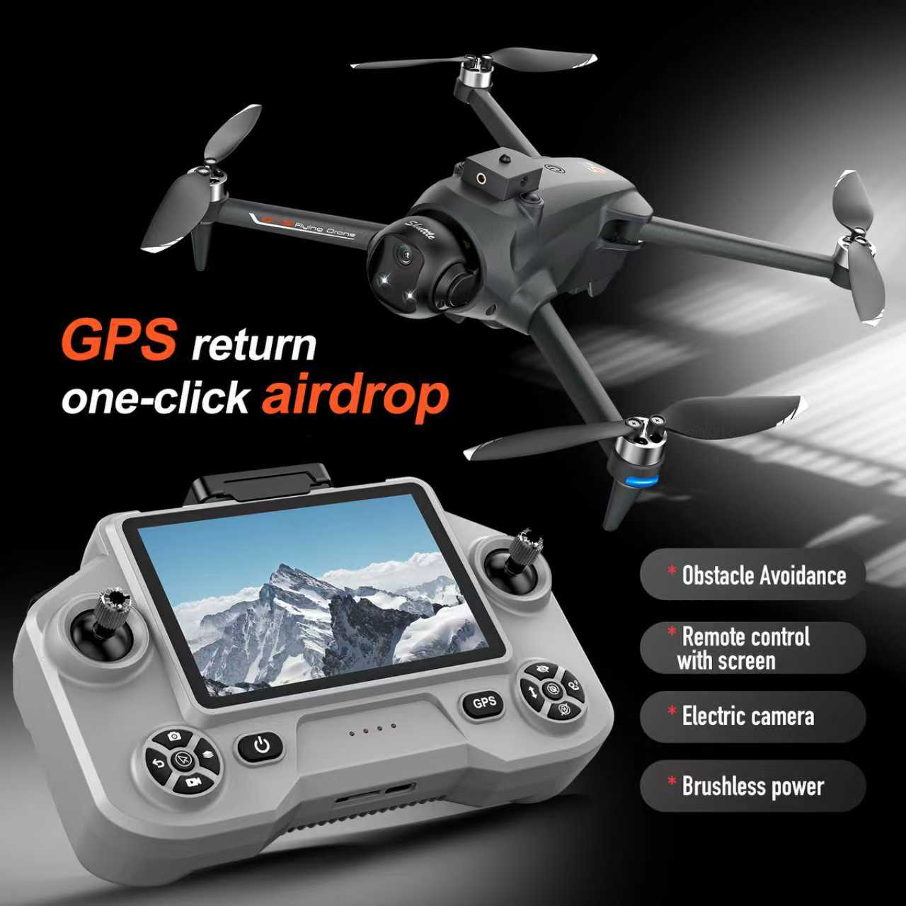 YL059 FPV GPS Quadcopter Drone - Drone Beacon Light ulasan dan harga
