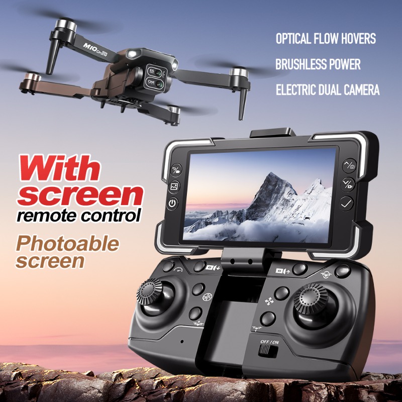 Drone Kamera M10 dengan Remote - Drone Controller Screen ulasan dan harga
