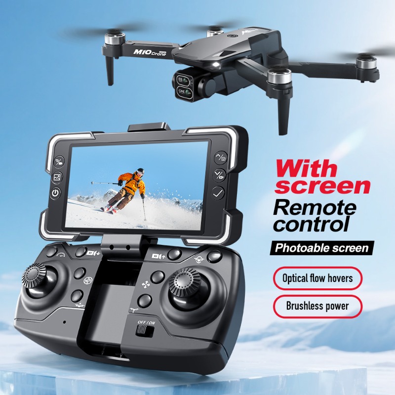 Drone Kamera M10 dengan Remote - Drone Controller Screen ulasan dan harga