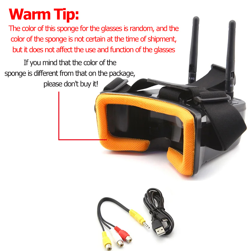 VR009 Kacamata Video FPV Layar - Drone Controller Screen ulasan dan harga